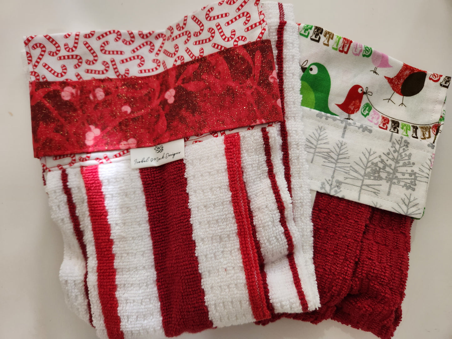 Candy Cane Handtowel Set