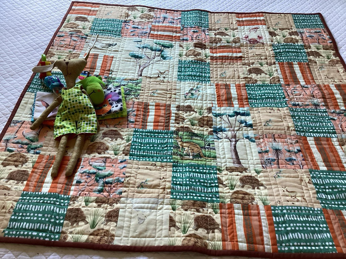 Aussie Animals Cot Quilt